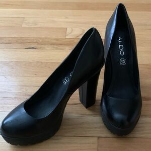 Aldo Black Platform Pump - Lauletta-Size 37